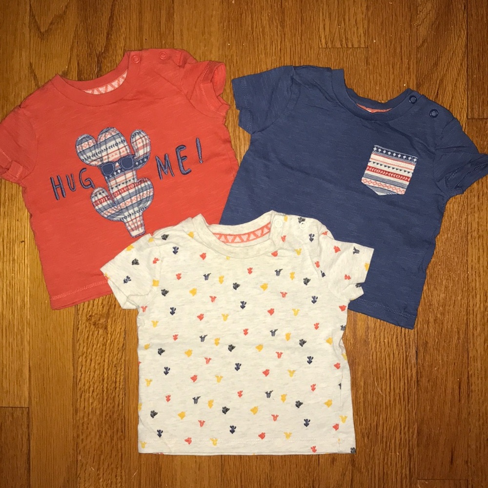 Set of 3 Cactus 🌵 Theme Tees. Size 6mo